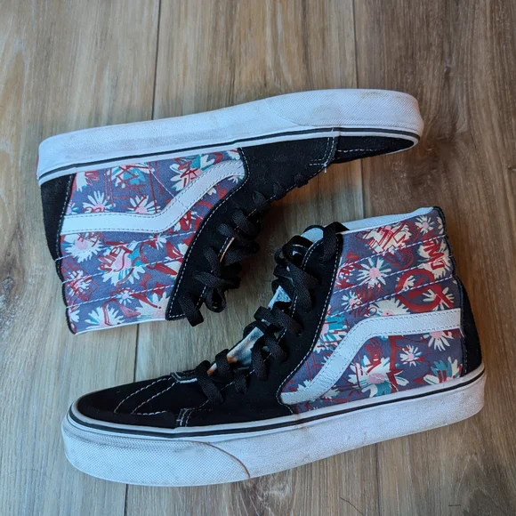 Vans high top SK8-HI floral pattern sneakers - Picture 3 of 8